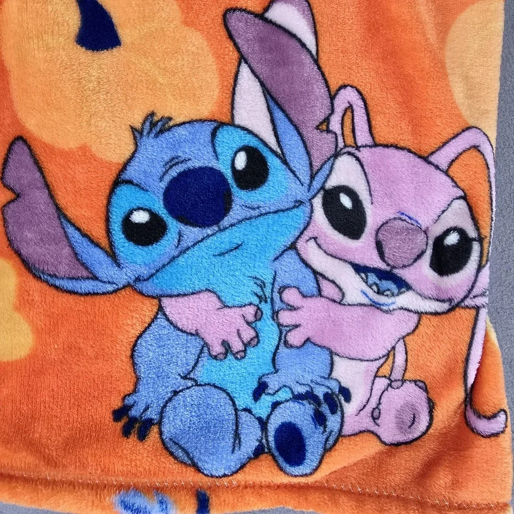 Disney Stitch Angel Plush Throw Blanket 50x60‎ Jay Franco Halloween Soft New